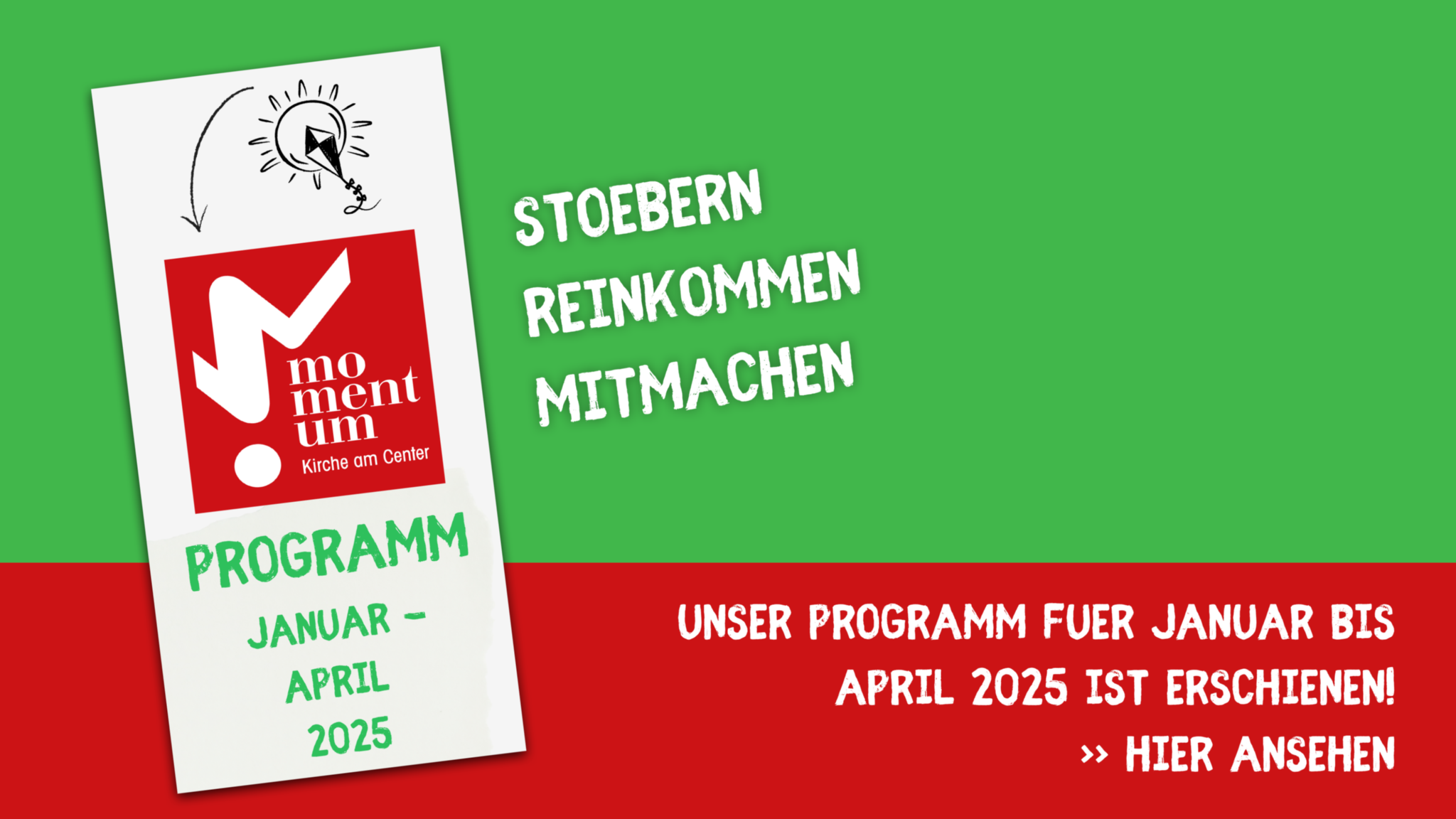 momentum-Programm Januar bis April 2025 erschienen