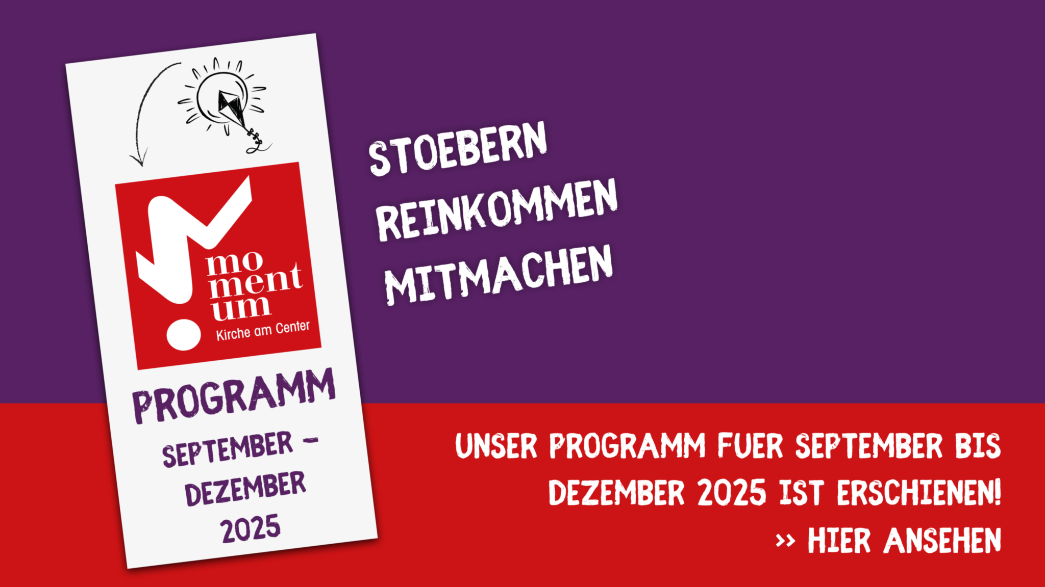 momentum-Programm September bis Dezember 2025 erschienen