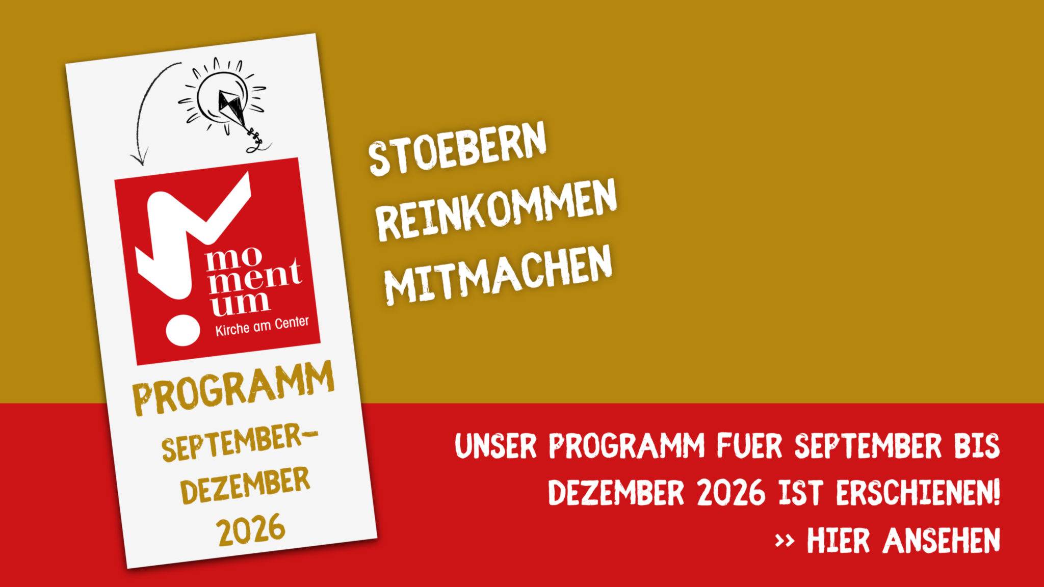 momentum-Programm Mai bis August 2026 erschienen